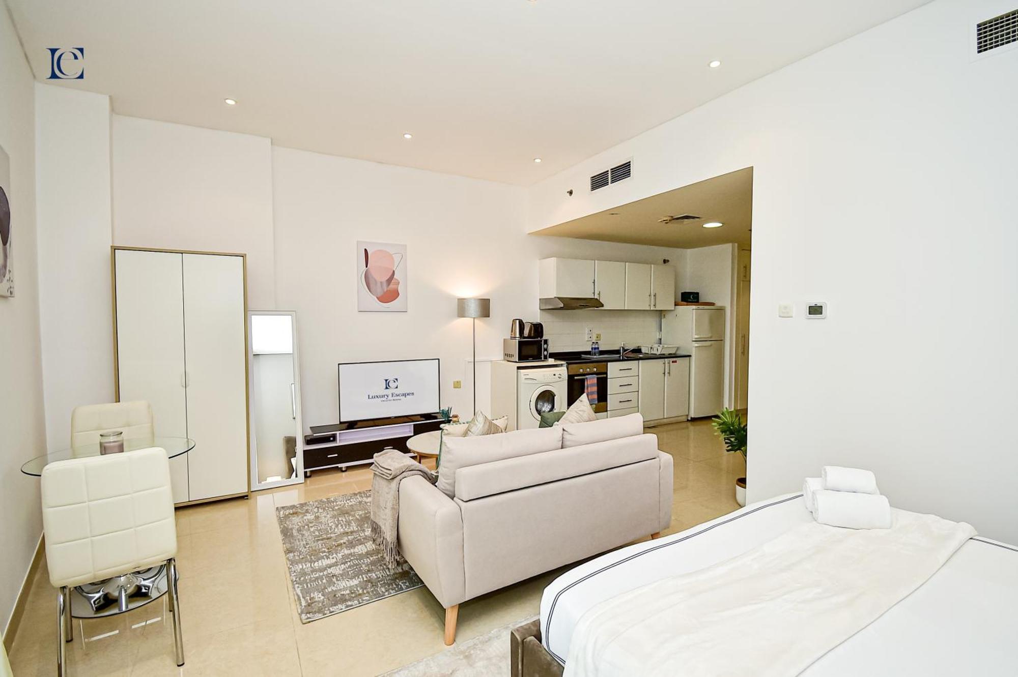 Luxury Escapes - Budget Studio With Balcony, Yacht Bay Marina Dubai Buitenkant foto